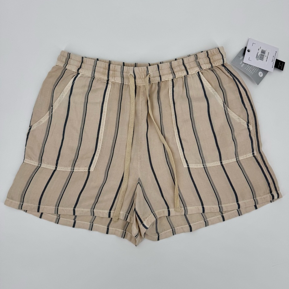 O’Neill Fran stripe cream and blue shorts